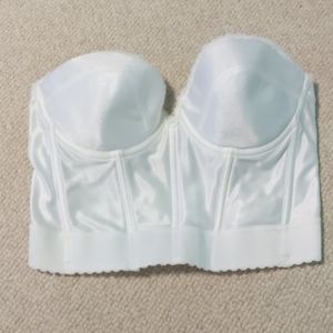 Vintage White Drop Back Bustier